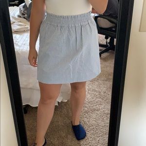 Seersucker Paper Bag skirt